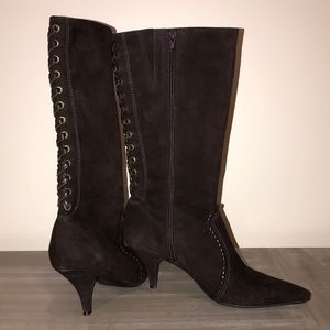 Brown Suede Gianna Bini Boots